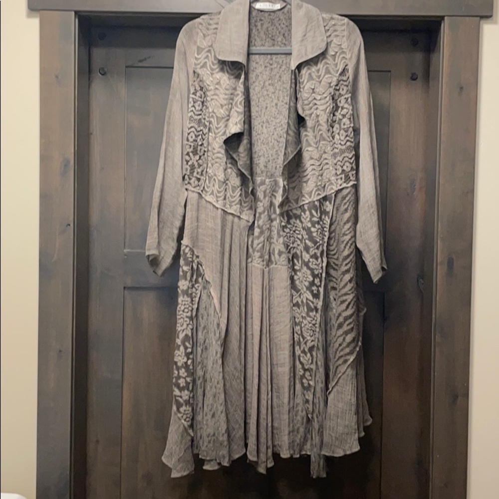 Long lace jacket.